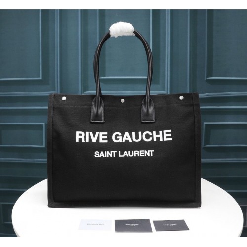 Пазарска чанта Yves Saint Laurent Rive Gauche 59929 Черна