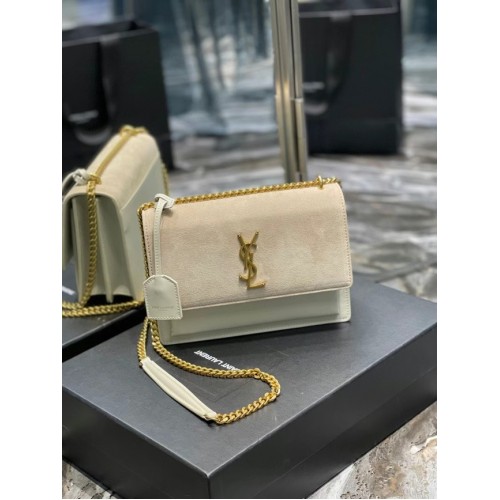 Yves Saint Laurent SUNSET MEDIUM ОТ ГЛАДКА КОЖА 442906 БЕЖОВ