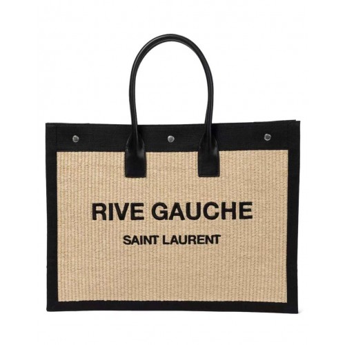 Чанта за пазаруване Yves Saint Lauren Tote Book Weave D23698 Бежова