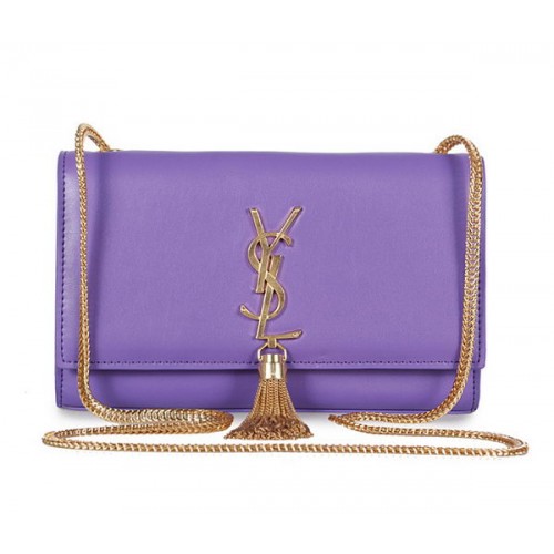 Чанта за рамо Yves Saint Laurent Mini Monogram Crossbody 326076 Лилава