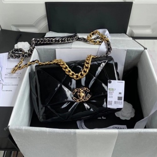 Чанта с капак Chanel 19 AS1160 Черна